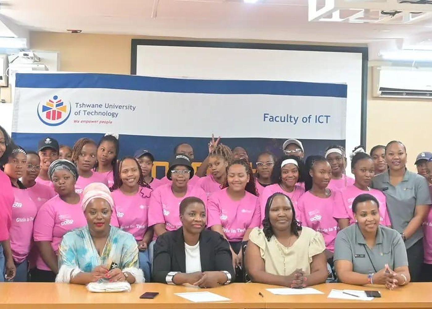 Students at the Faculty of ICT, Tshwane University of Technology, after a Top-Fin session